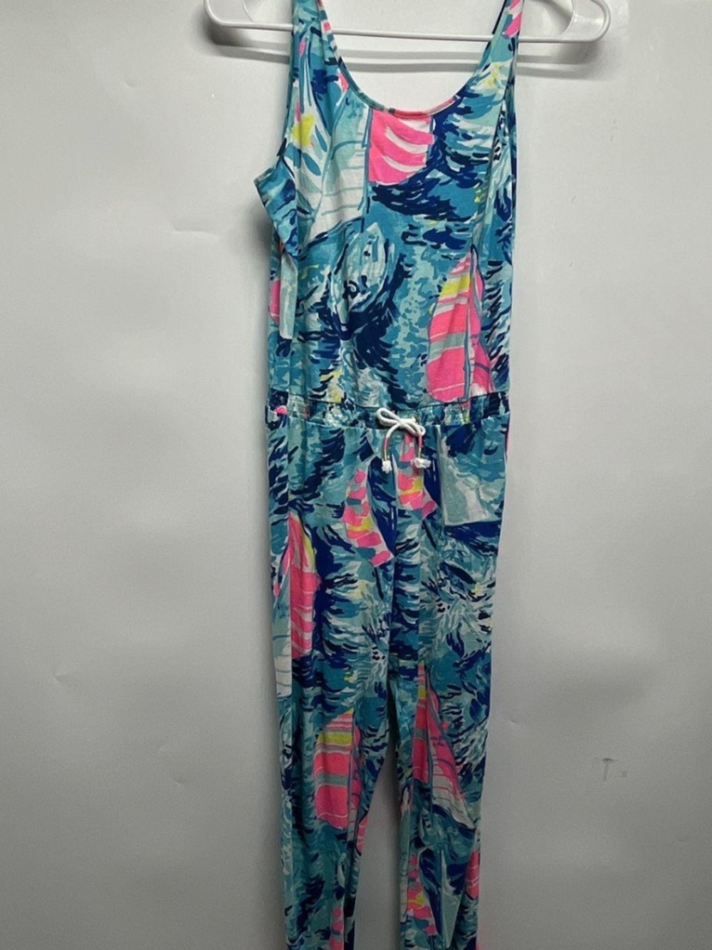 Lilly Pulitzer Scoop Neck Kids Jumpsuit Size XL